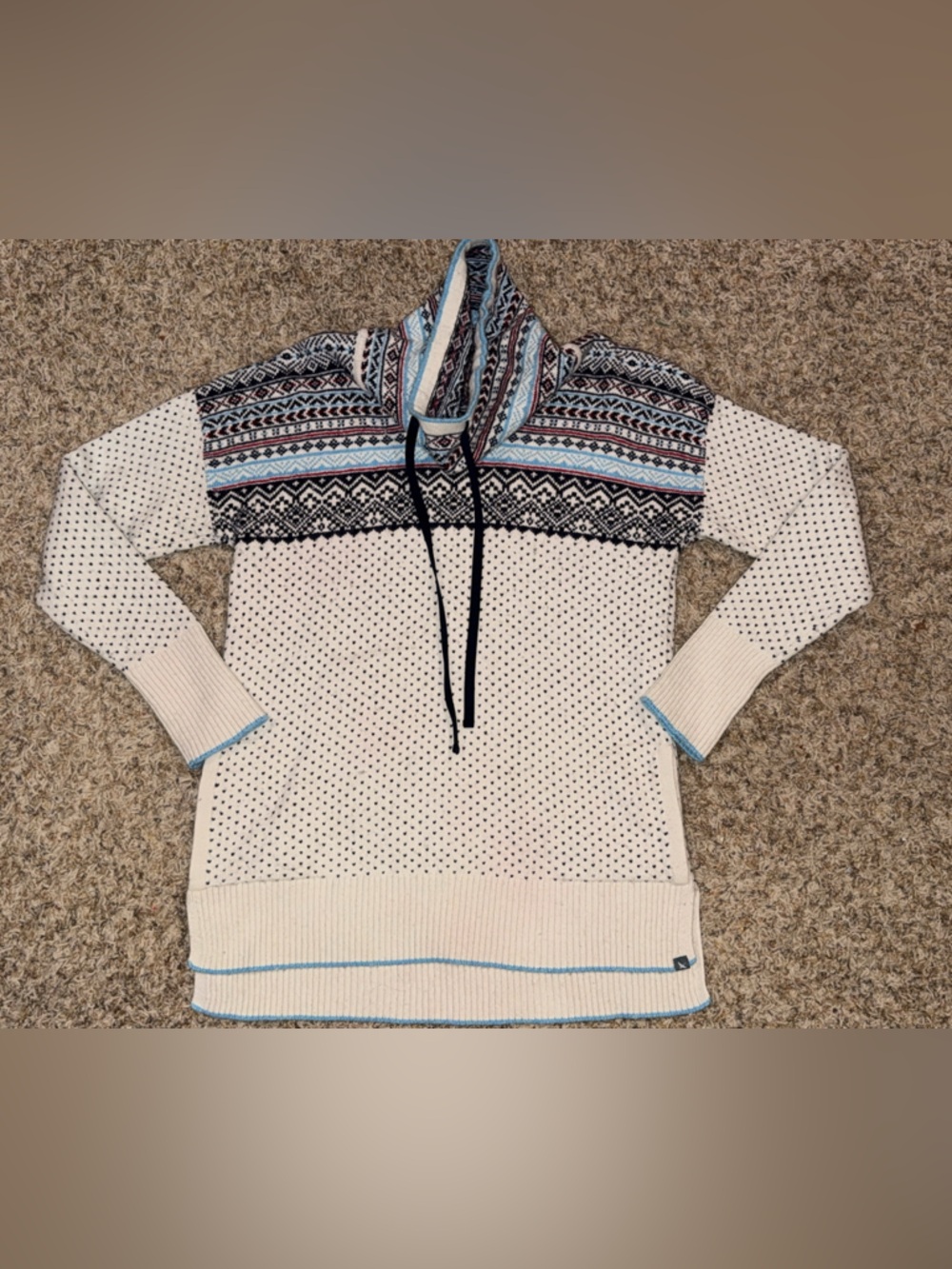 Eddie Bauer Women’s Medium Knit Sweater – Fair Isle Nordic Pullover Cozy